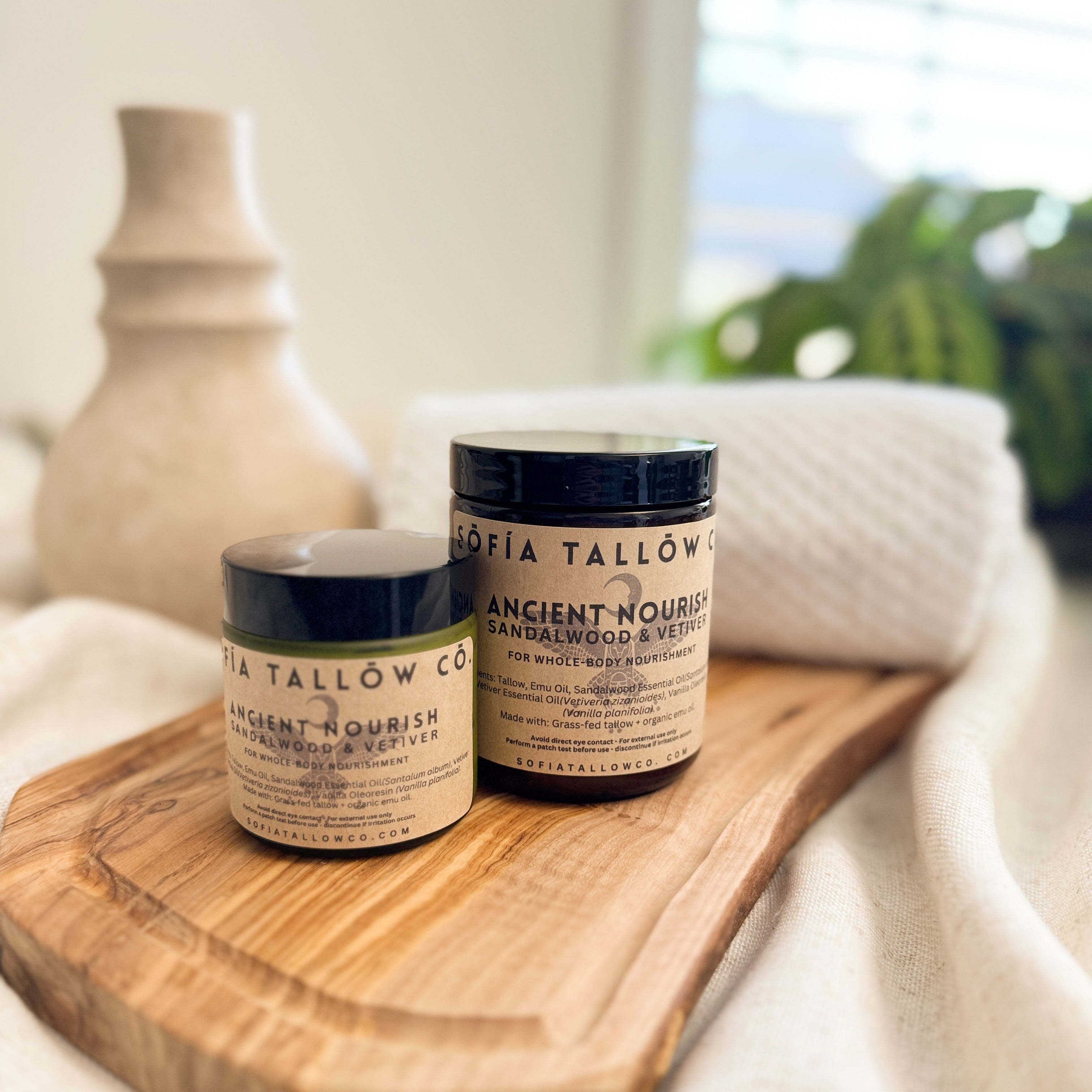 Ancient Nourish –– Sandalwood & Vetiver Whipped Tallow Balm