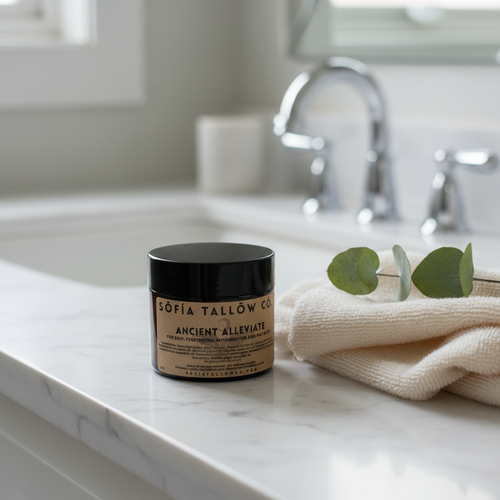 Ancient Alleviate soothing tallow muscle balm for tired muscles and joints