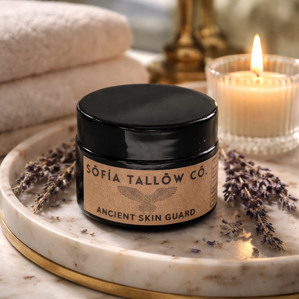 Ancient Skin Guard protective grass-fed tallow balm for skin barrier support