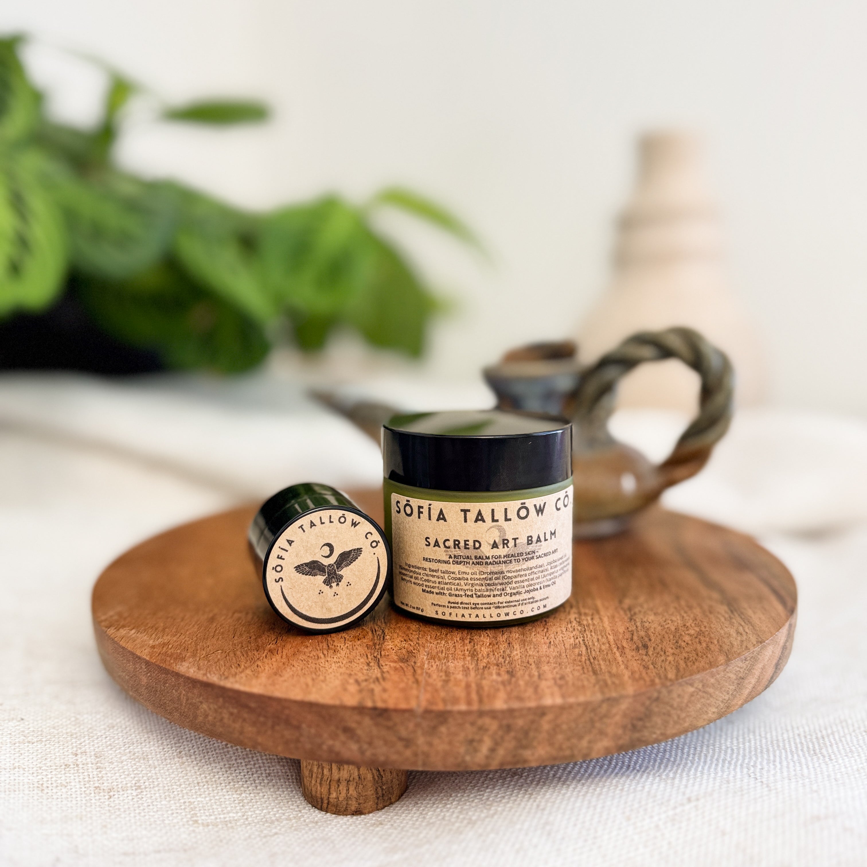 Sacred Art tattoo aftercare tallow balm for healing and protecting tattoos